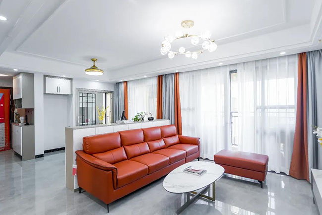112㎡現(xiàn)代簡約，巧用配色締造環(huán)境格調(diào)，實用軟裝也能讓家庭美輪美奐